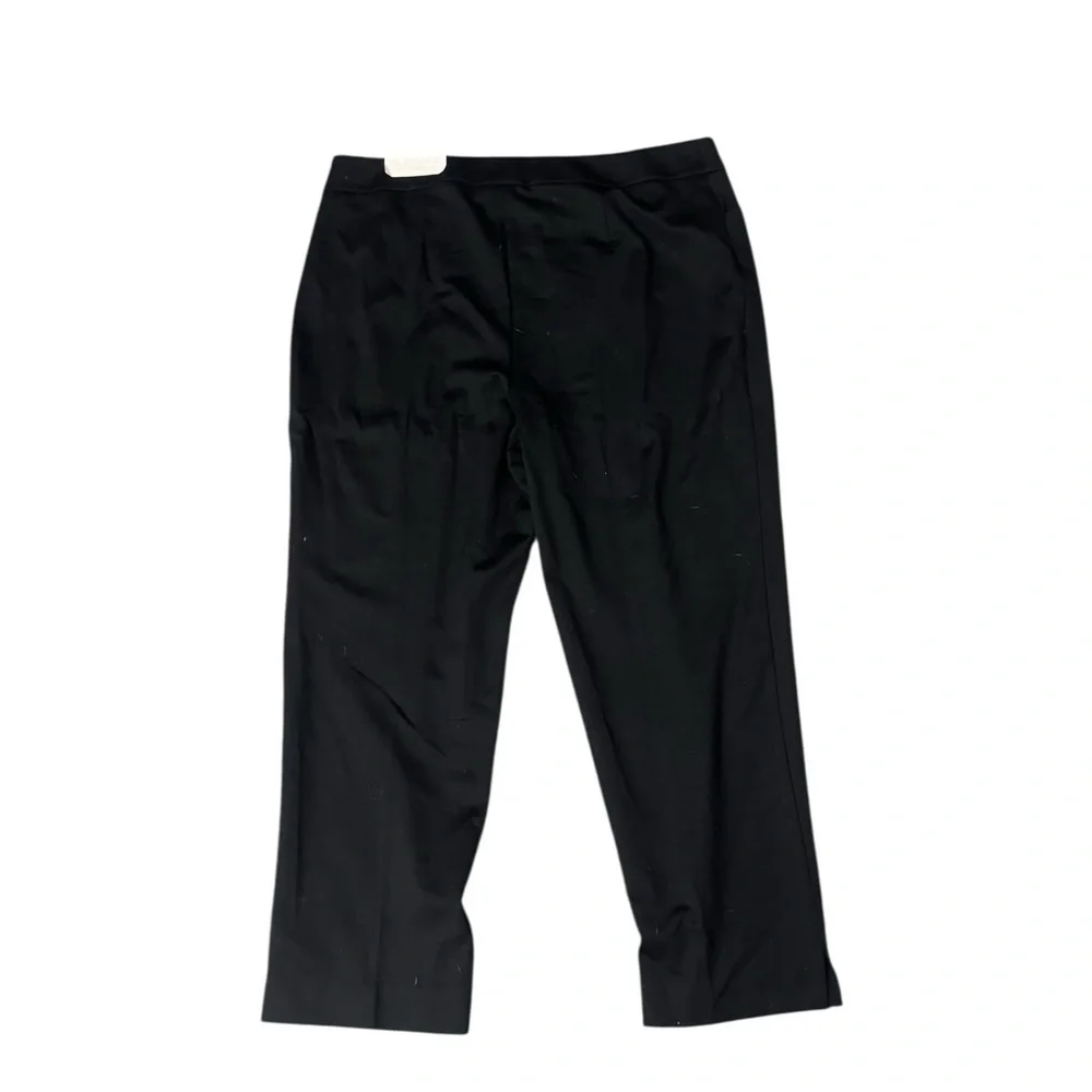 Chico's Seasonless Ponte Tapered Ankle Pants Black Size 16